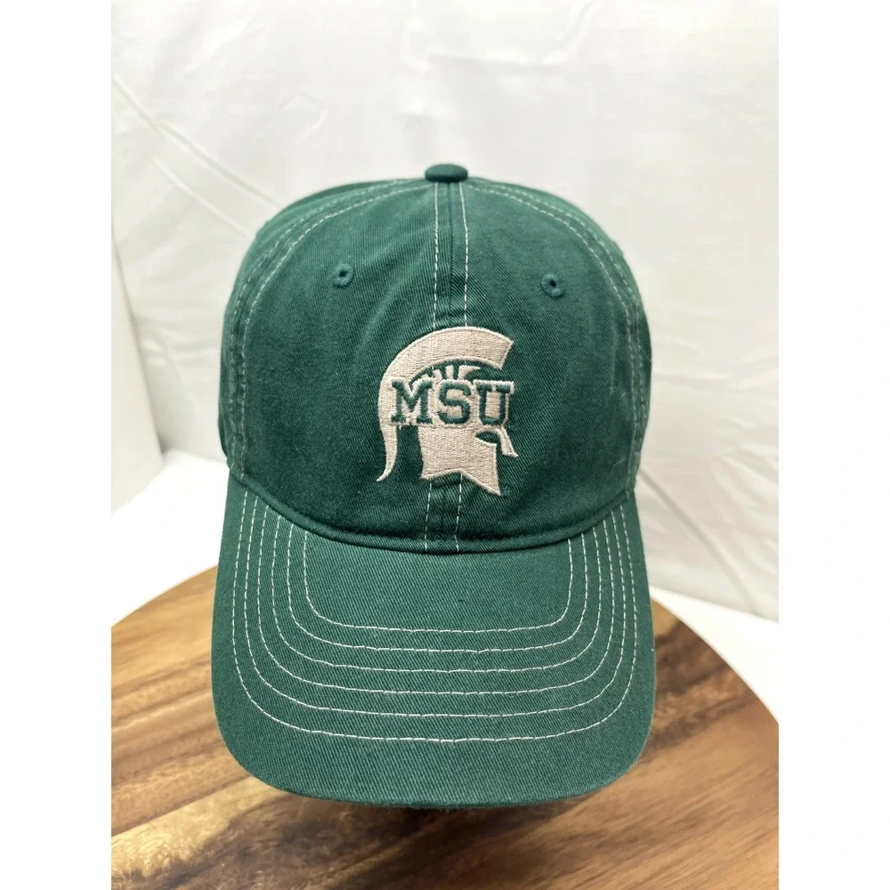 Michigan State Spartans Hat cap Men's Green One Size Fits‎ All Used